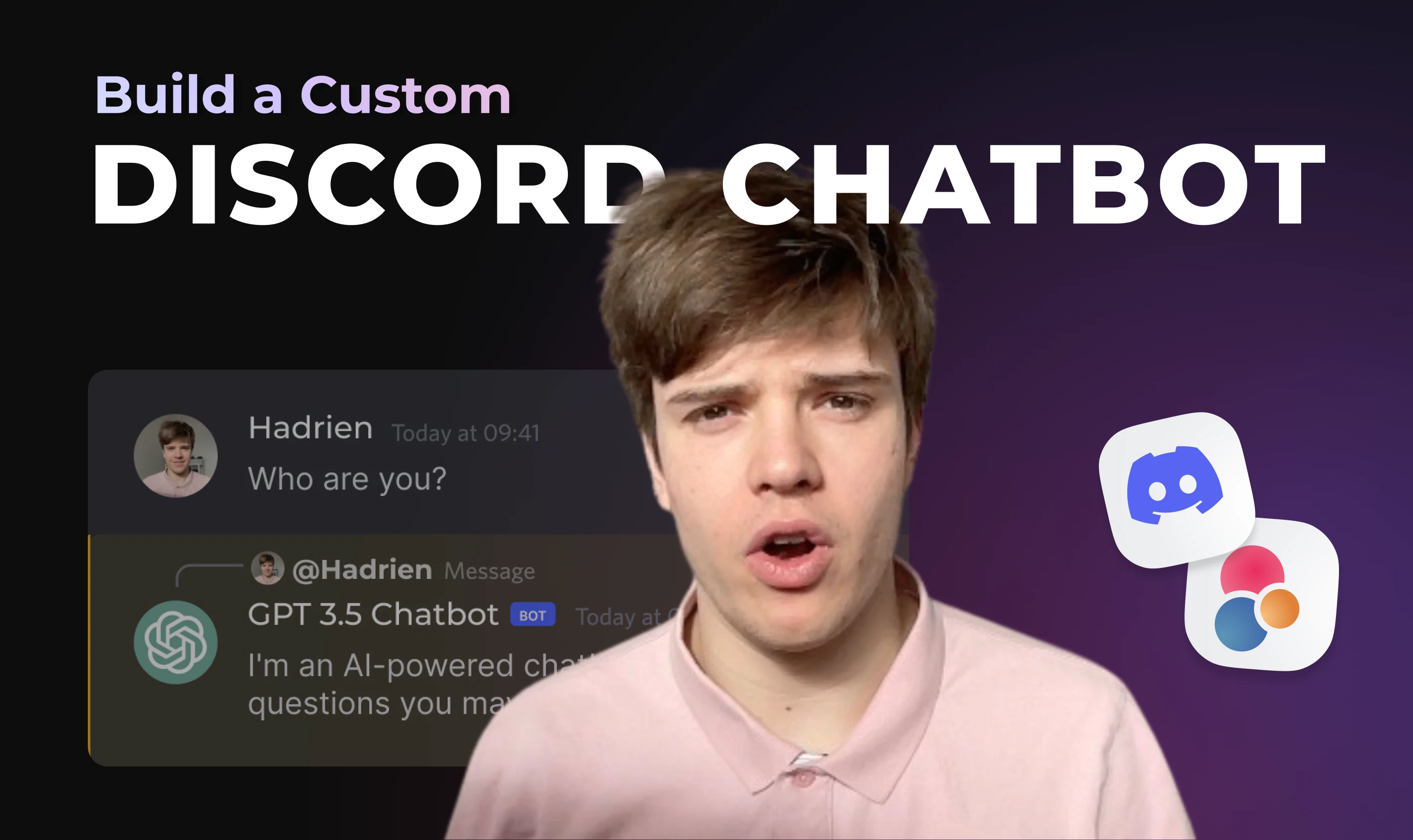 Illustration pour création chat bot ia