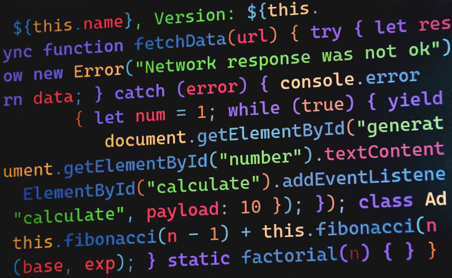 code JavaScript écran