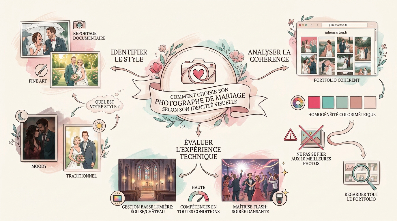 Photographe professionnel préparant une séance photo avec son appareil