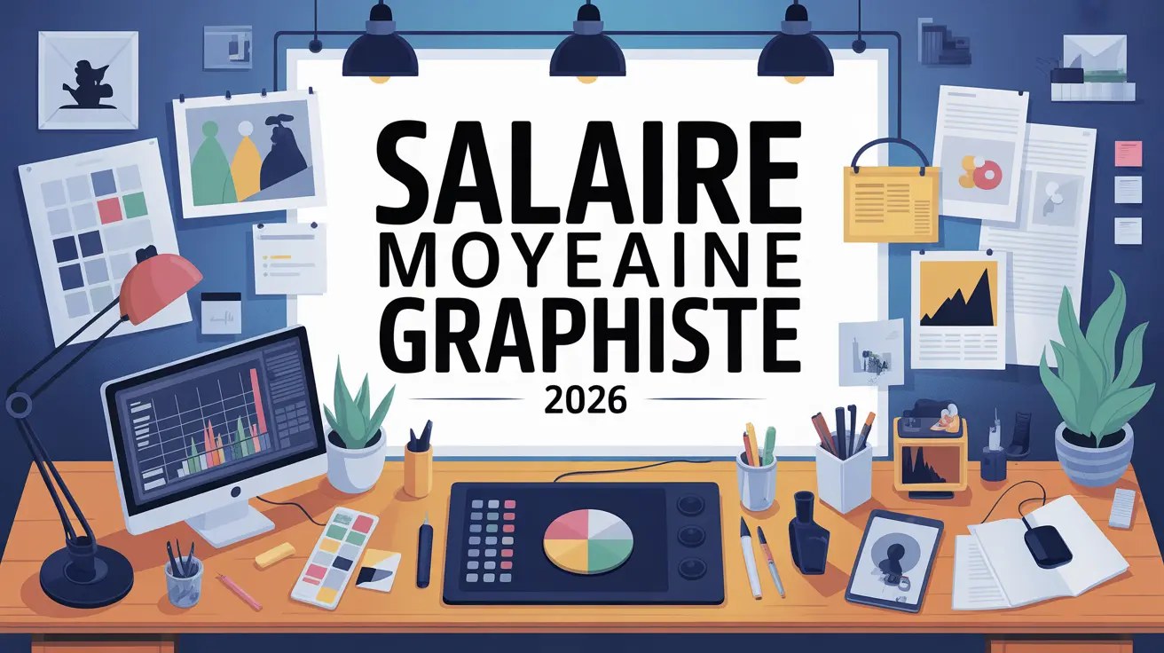 Graphiste travaillant sur une identité visuelle devant son ordinateur